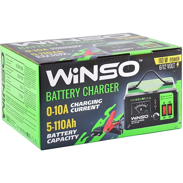 Зарядний пристрій Winso 110 W для акумуляторної батареї 6-12В 10А - фото 3