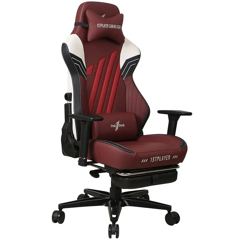 Крісло для геймерів 1stPlayer Duke Black White Red - фото 2