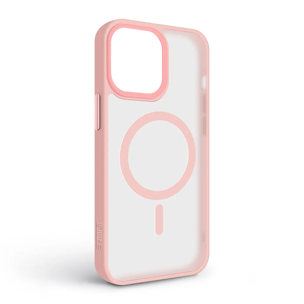 Чехол для Apple iPhone 13 Pro Max, Uniq MagCase, розовый, противоударный, панель-накладка с магсейф, ударопрочный TPU+PC, с магнитом MagSafe, поддержка полноценной беспроводной зарядки, ArmorStandart (ARM75295) - фото 2