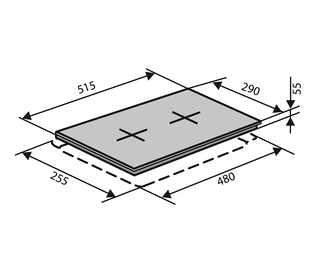 Варочная поверхность Ventolux HSF320G CEST (WH) 3 - фото 7