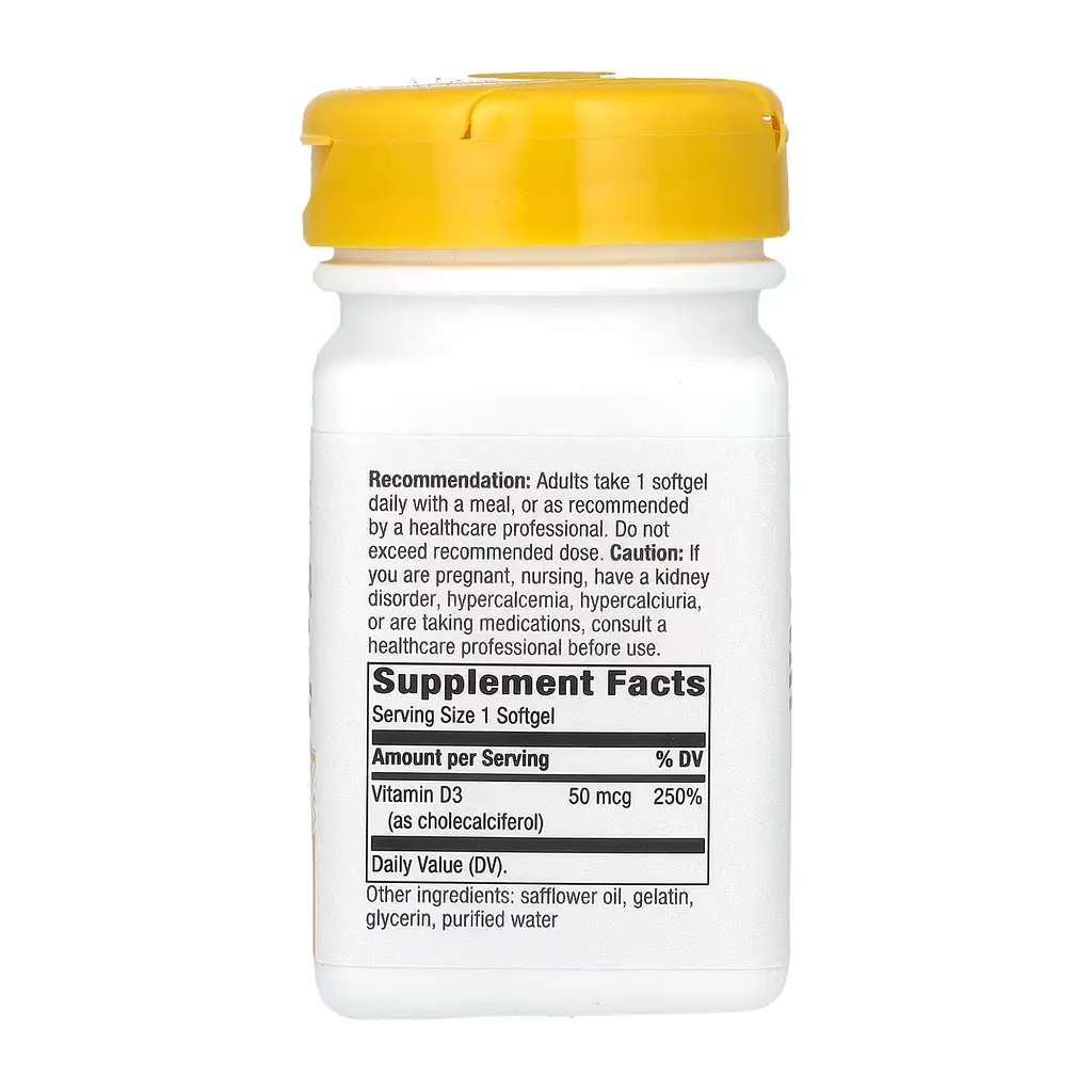 Вітамін Д3 Vitamin D3 Extra Strength 2000 IU - 120 softgels - фото 2