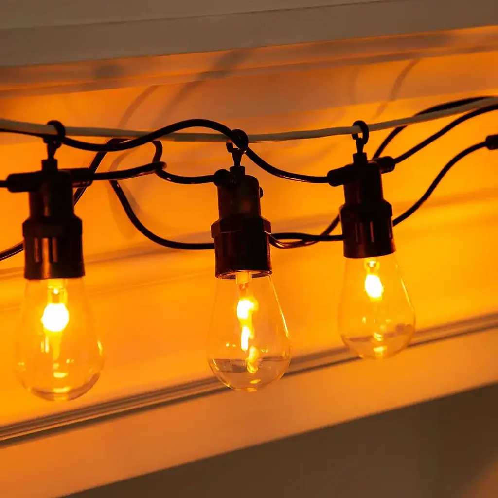Ретро-гирлянда уличная GarlandoPro 10 LED длина 5 м, имитация огня (S141) - фото 8