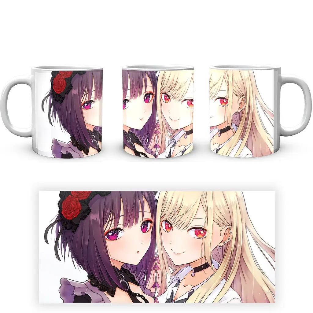Кружка GeekLand My Dress-Up Darling Эта фарфоровая кукла влюбилась Марин MDD 07 330 мл белая - фото 3
