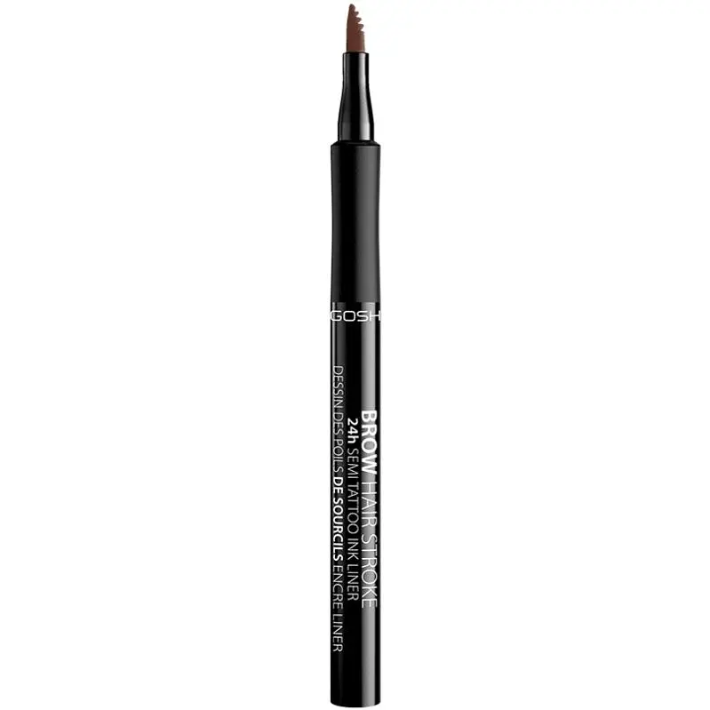Маркер для бровей Gosh Brow Hair Stroke 24H Semi Tattoo Brow Liner Brown тон 001, 1 мл - фото 2