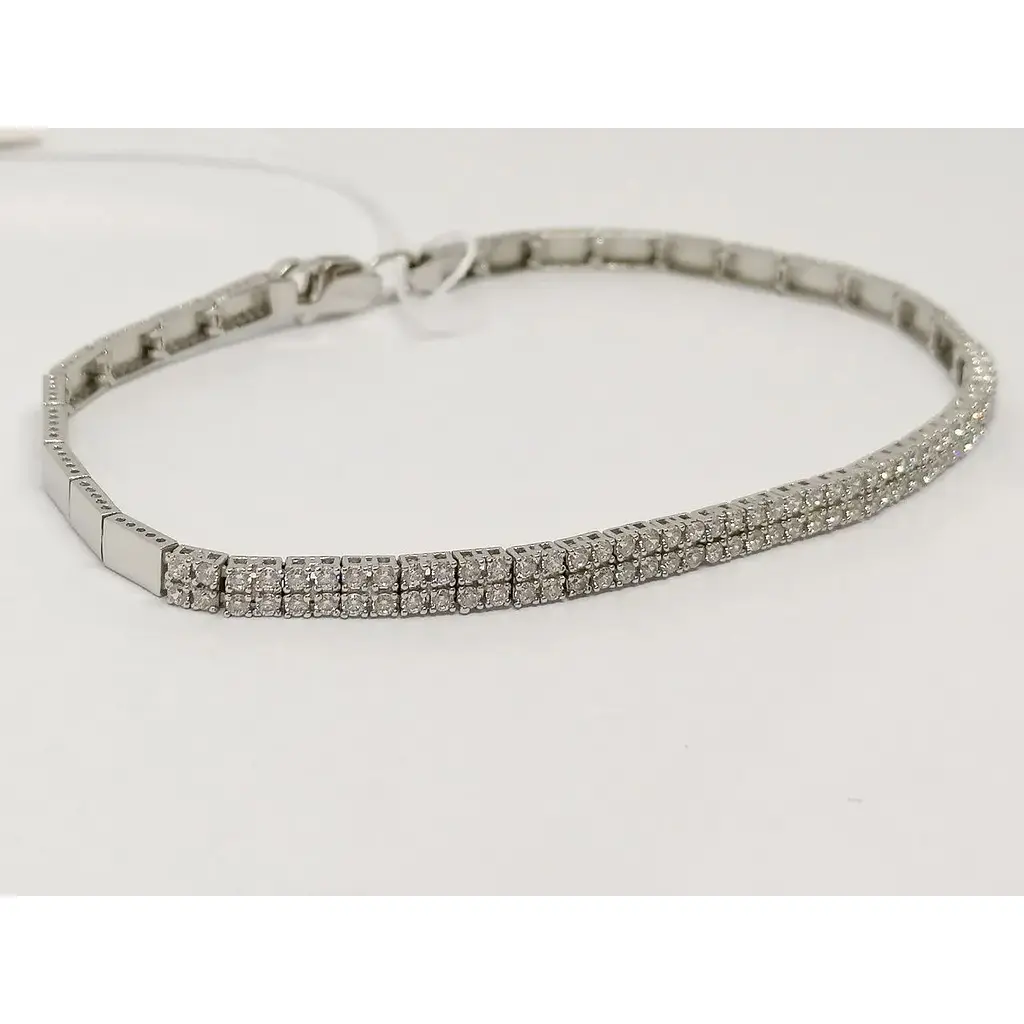 Золотий браслет Favoritum з фіанітами. 911202_2Б 18 - фото 2