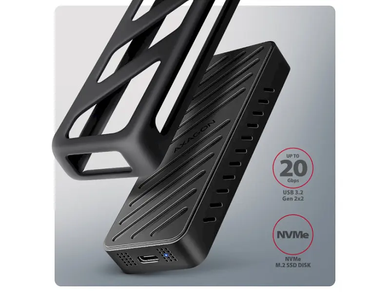 Кишеня для накопичувача AXAGON Armored Box (EEM2-20G) - фото 4