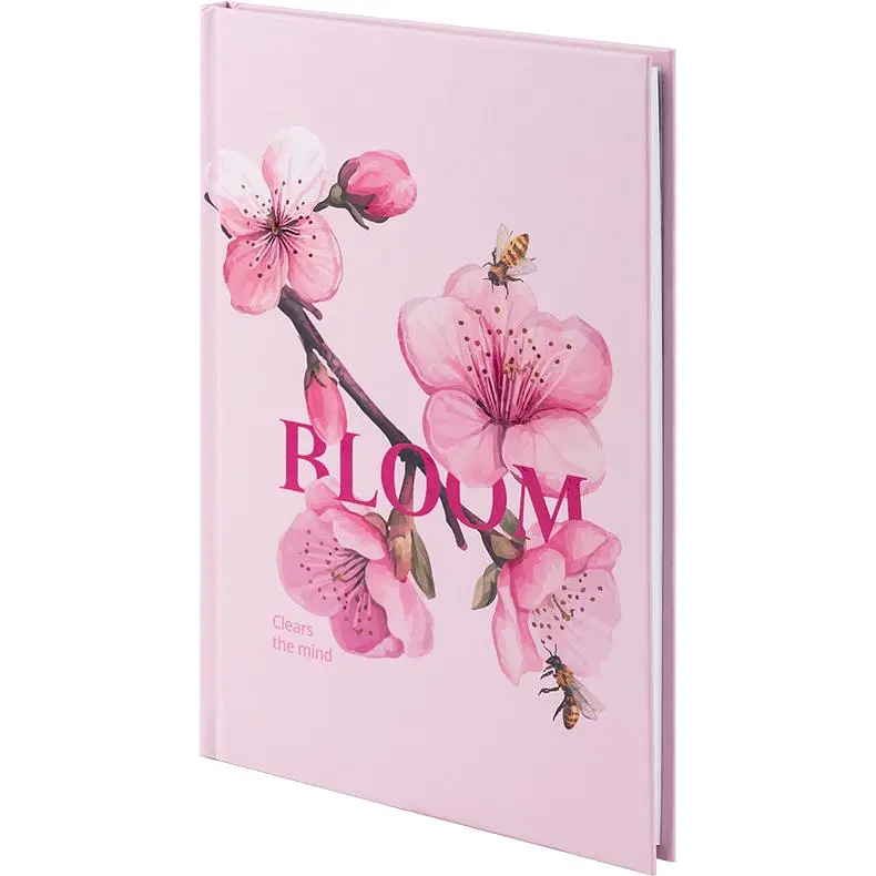 Книга записная A5 Axent Bloom твердая обложка 96 листов клетка (8459-8-A) - фото 2