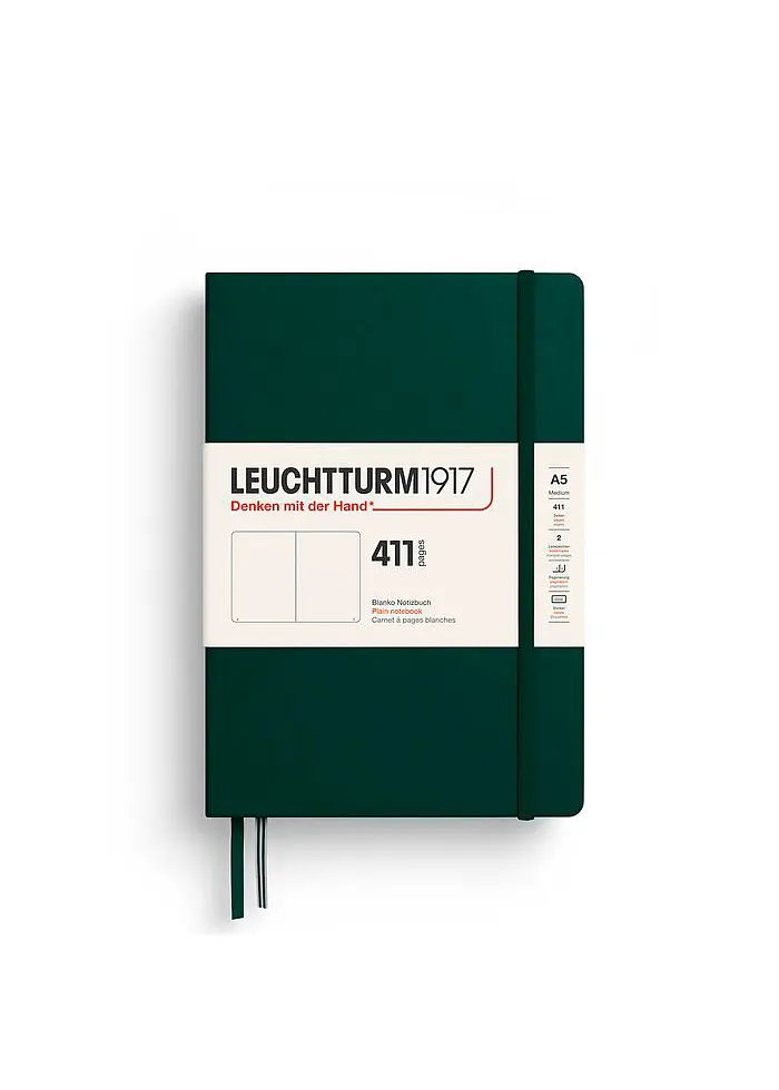Блокнот Leuchtturm1917 Середній Forest Green Чисті аркуші (372927)