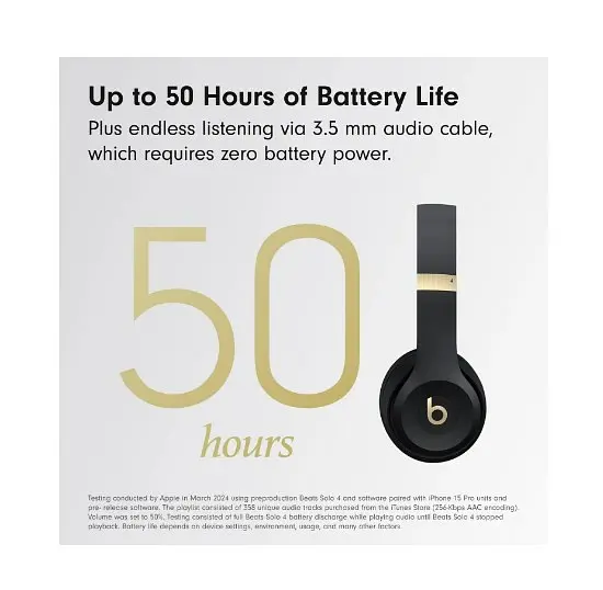 Навушники Beats by Dr. Dre Solo 4 Black/Gold (MC2L4) - фото 3
