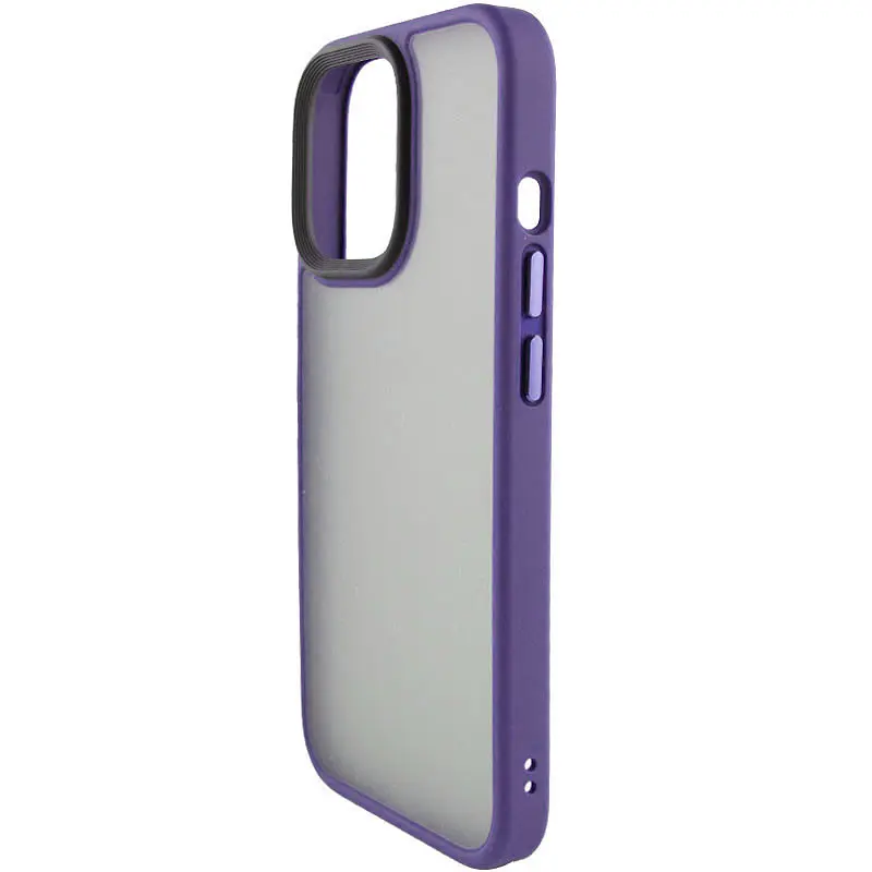 Чехол Epik TPU+PC Metal Buttons для Apple iPhone 15 Plus 6.7 Темно-фиолетовый - фото 3