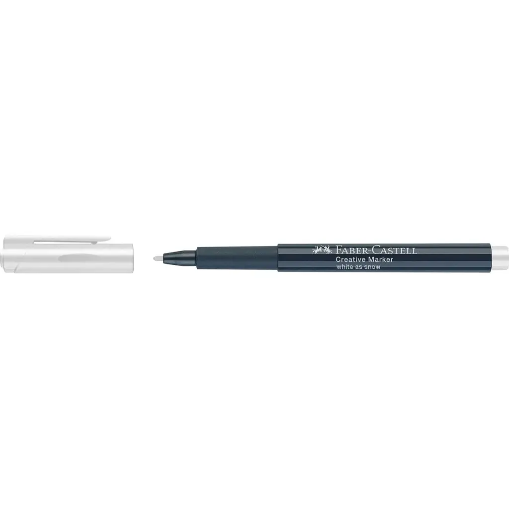Маркер Faber-Castell для різних поверхонь Creative Marker White, M (1,5 мм), колір білий (31792) - фото 4