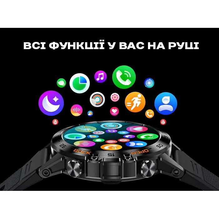 Часы Smart Delta K52 Black Rubber, 2 ремешка - фото 22