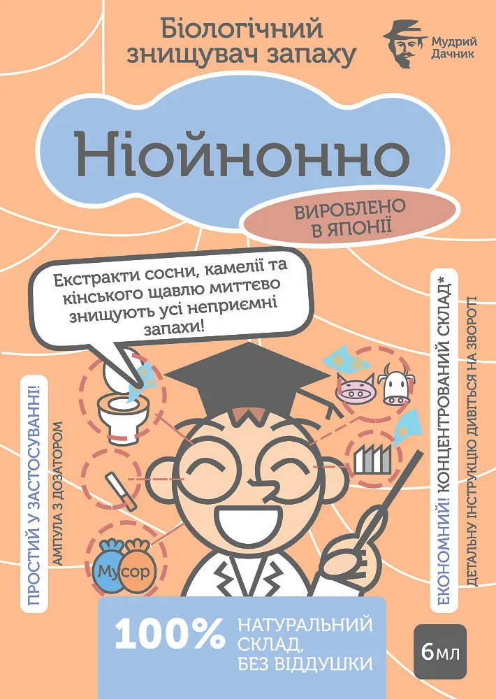 Універсальний нейтралізатор запаху Ніойнонно 6 мл - фото 3