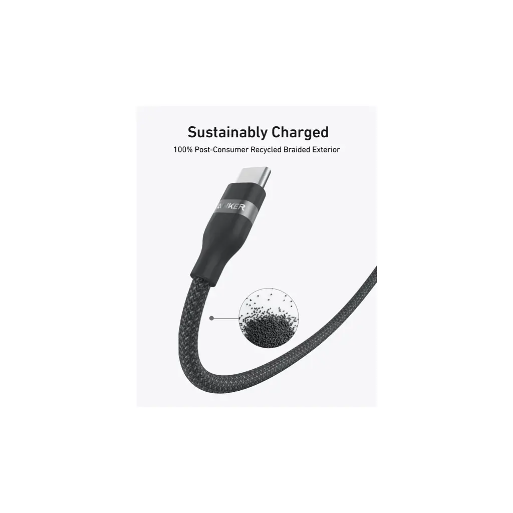 Кабель для передачи данных Anker USB-C to USB-C 240W braided 1.8m (A82E2H11) - фото 5