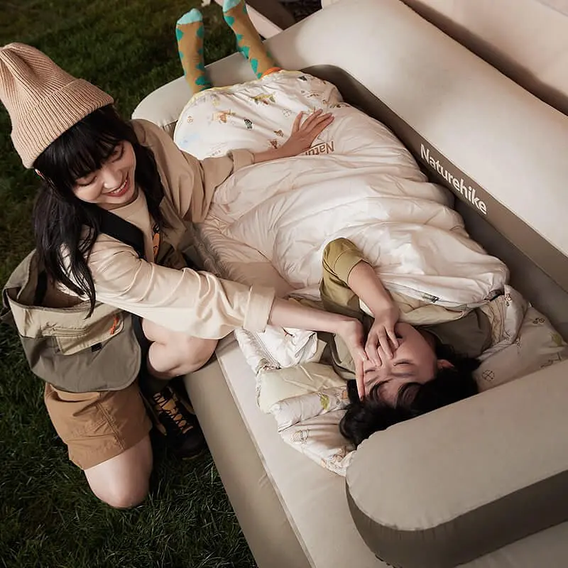 Спальник детский с капюшоном Naturehike B300 CNH22SD001 бежевый - фото 9