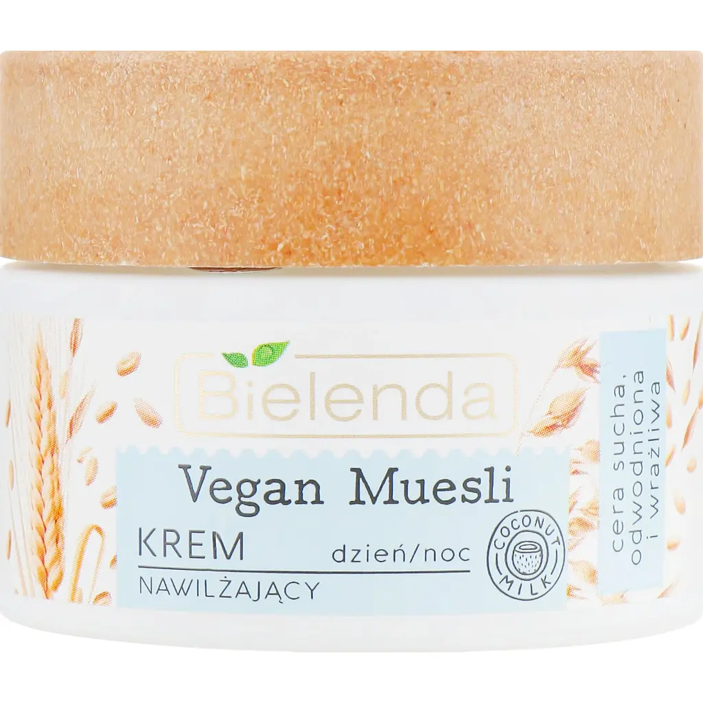 Зволожуючий крем для обличчя Bielenda Vegan Muesli, пшениця, овес, кокосове молоко, 50 мл - фото 3
