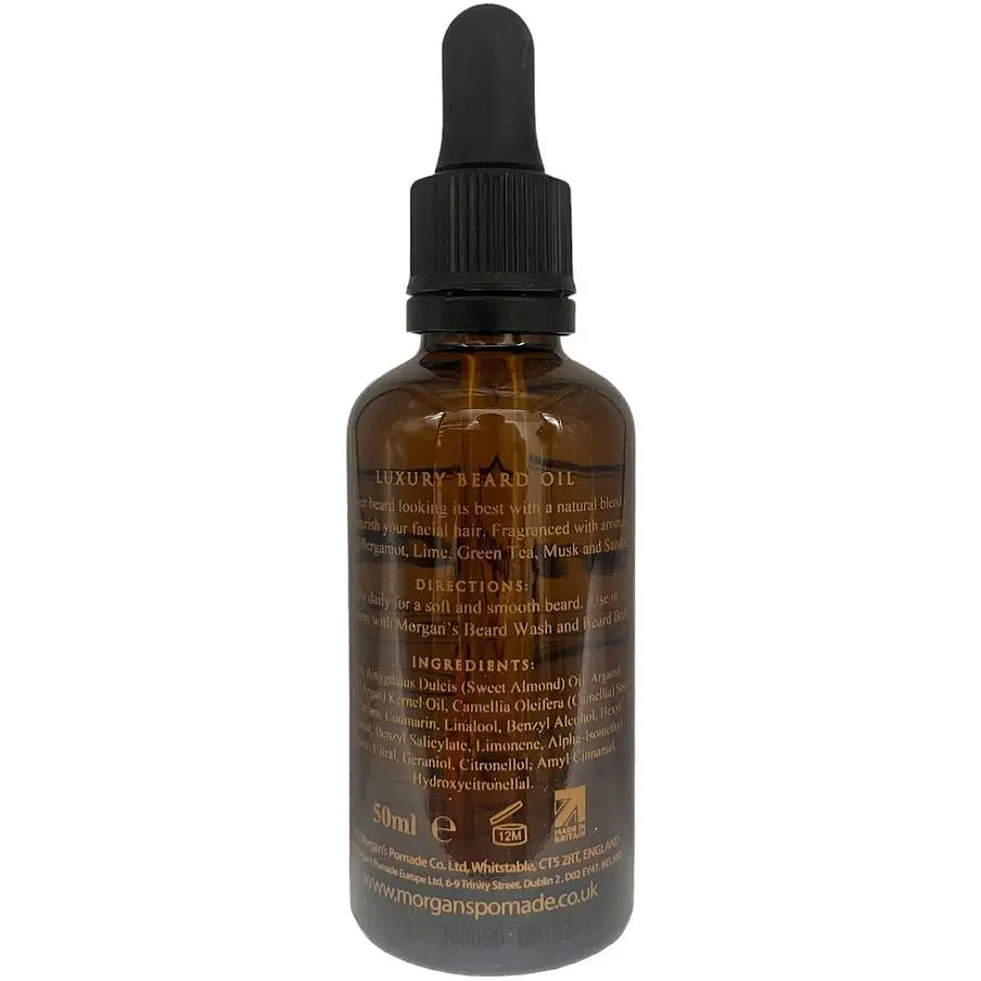 Олія для бороди Morgan's Luxury Beard Oil Bergamot, Lime, Green Tea, Musk & Sandal 50 мл - фото 2