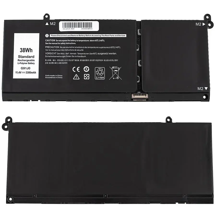 Батарея для ноутбука Dell G91J0 (Vostro 3511 3515; Inspiron 5418 5515 5518 5415 7415 Latitude 3420 3520) 11.4V 3300mAh - фото 2