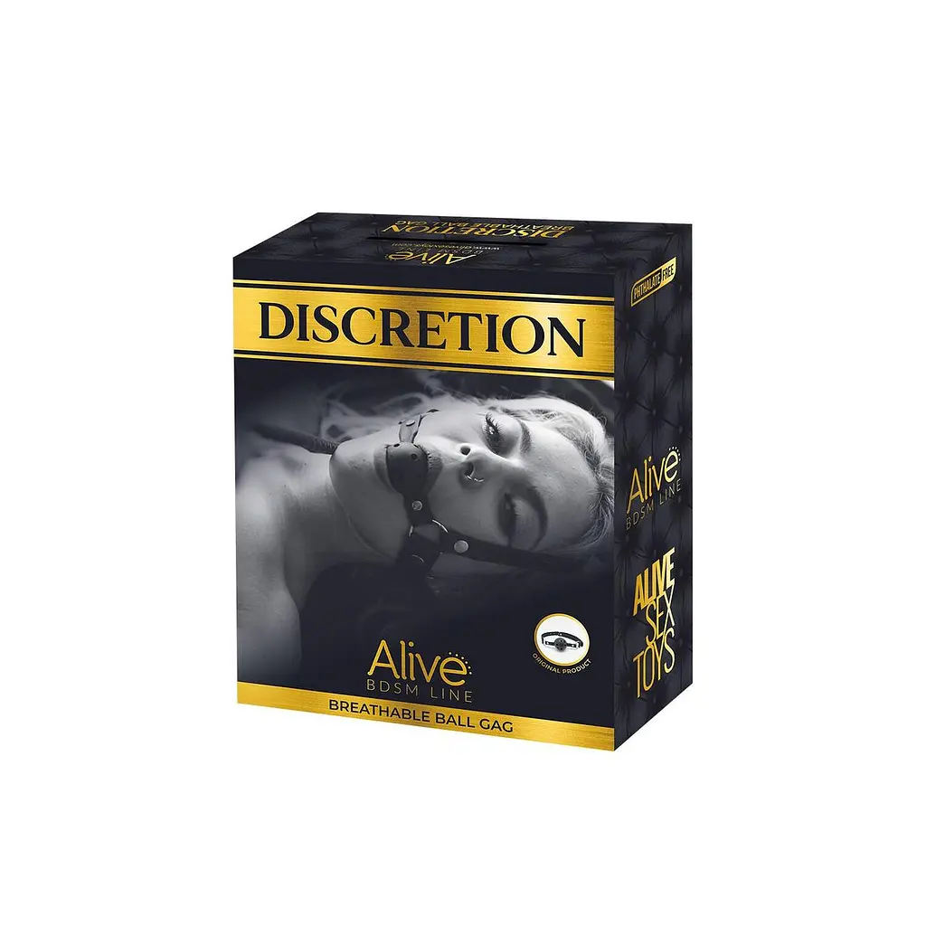 Повітропроникний кляп Alive Discretion Red - фото 3