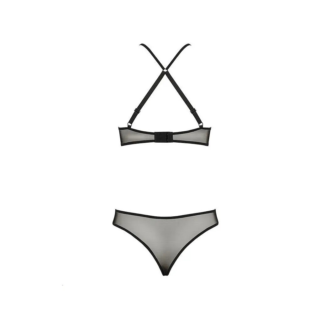 Эротический комплект Passion AZALIA Set black L/XL - фото 6