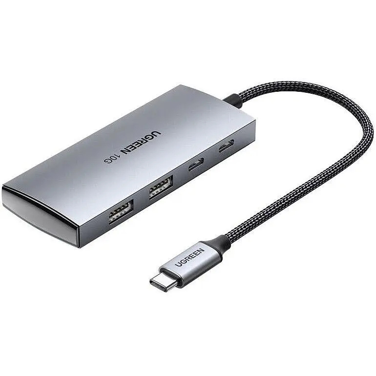 USB-хаб Ugreen CM480 USB-C to 2×USB 3. 2+2×USB-C Adapter 10G (UGR-30758) UGR-30758