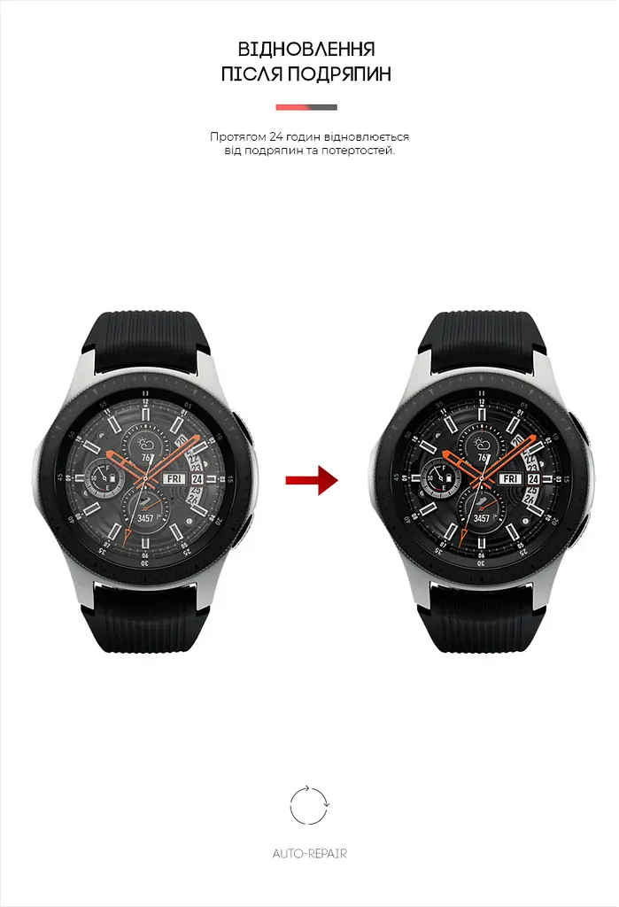 Гідрогелева плівка на годинники Samsung Galaxy Watch 42 mm ArmorStandart захисна плівка для смарт годинників прозора (ARM57926) - фото 3
