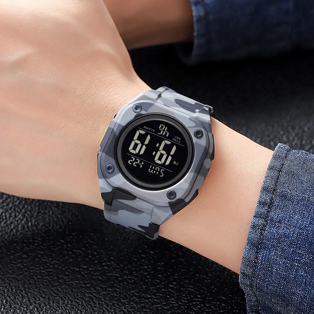 Наручний годинник чоловічий 2160CMGY Camo Grey Skmei acs0030215 - фото 3