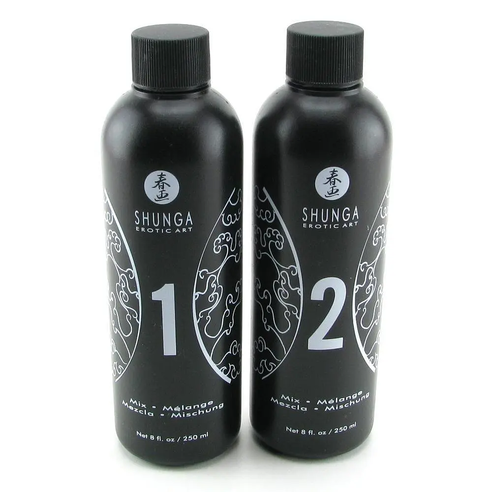 Гель для NURU масажу Shunga Oriental Body-to-Body – Exotic Fruits (2 x 225 мл) плюс простирадло - фото 2