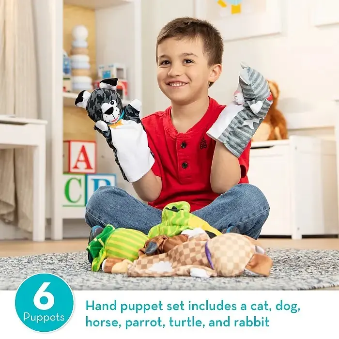 Ляльковий театр Melissa&Doug Домашні тварини 6 шт. (MD9119) - фото 5