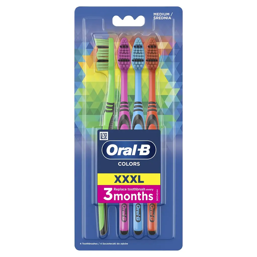 Зубні щітки Oral-B Colors середня 4 шт. - фото 3