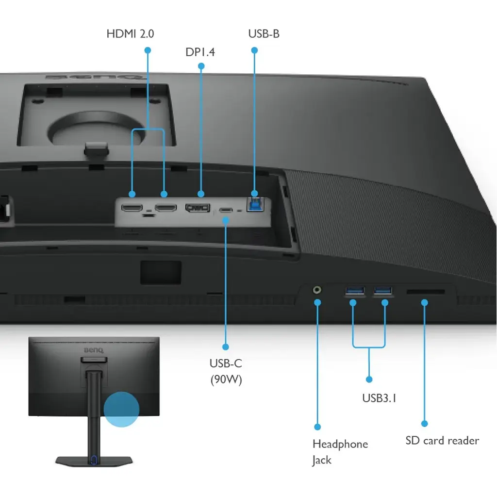 Монітор BenQ 27" SW272Q (9H.LLPLB.QBE) [147883] - фото 10