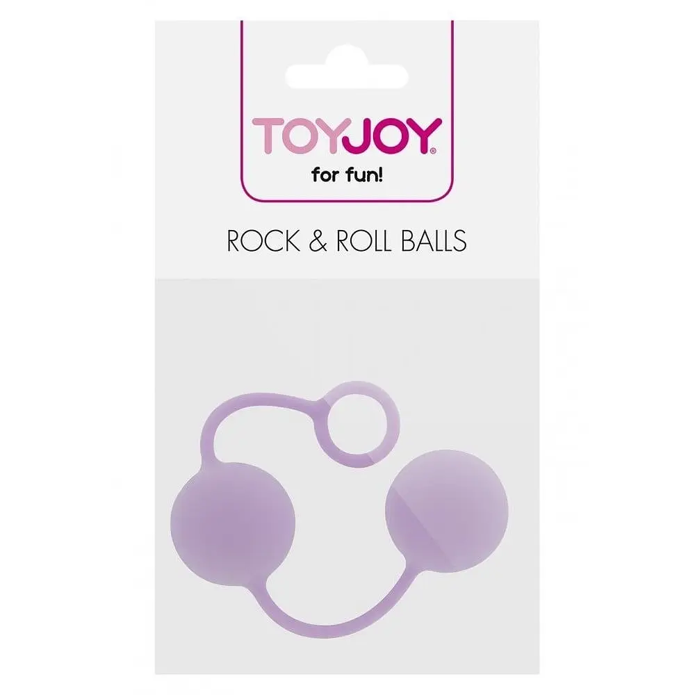 Вагінальні кульки Toy Joy Rock end Roll Balls силікон Фіолетові - фото 2