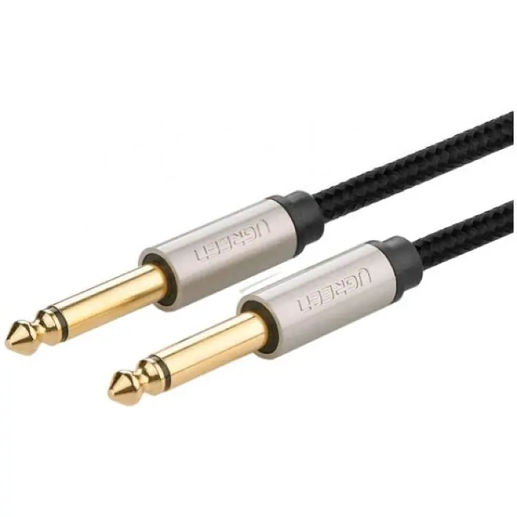 Кабель мультимедійний 6.35mm M to 6.35mm M 2.0m AV128 gray Ugreen (10638)