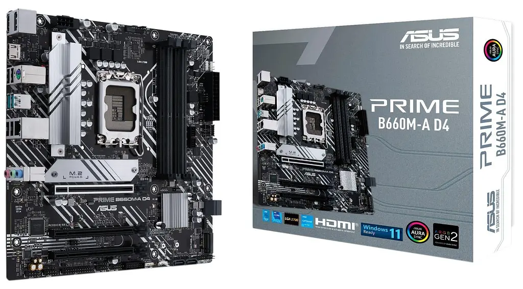 Материнская плата ASUS PRIME B660M-A D4 (PRIME B660M-A D4) (Socket 1700, Intel B660, Micro-ATX) Б/у - фото 4