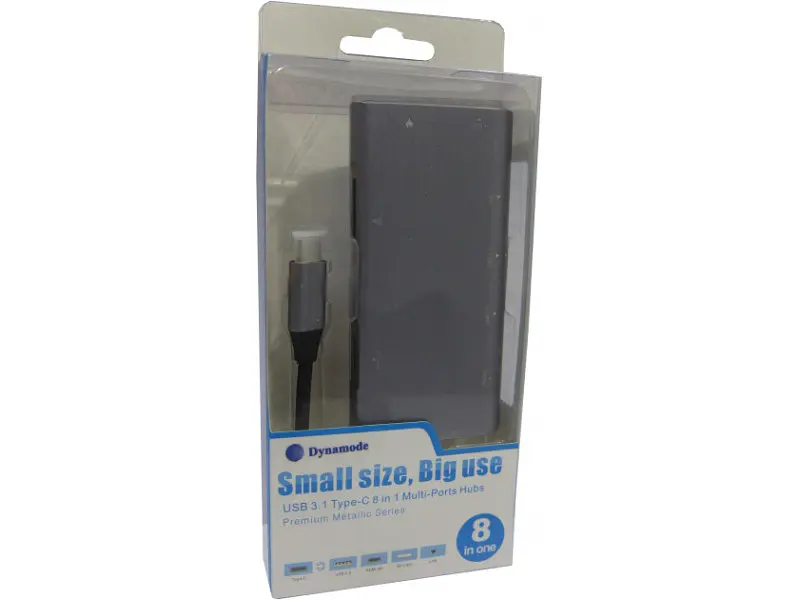Адаптер Dynamode Dock-USB-TypeC-HDMI-USB3.0-RJ45 - фото 7