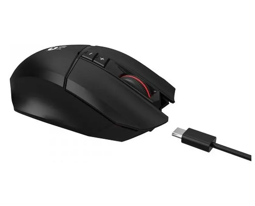 Миша бездротова Bloody R36 Ultra, Black, USB 2.4GHz, оптична (сенсор PixArt PAW3313), 100 - 12 000 cpi, 150 IPS, 7 кнопок - фото 6