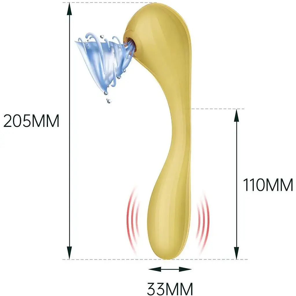 Вакуумний стимулятор Magic Motion Bobi Yellow - фото 4