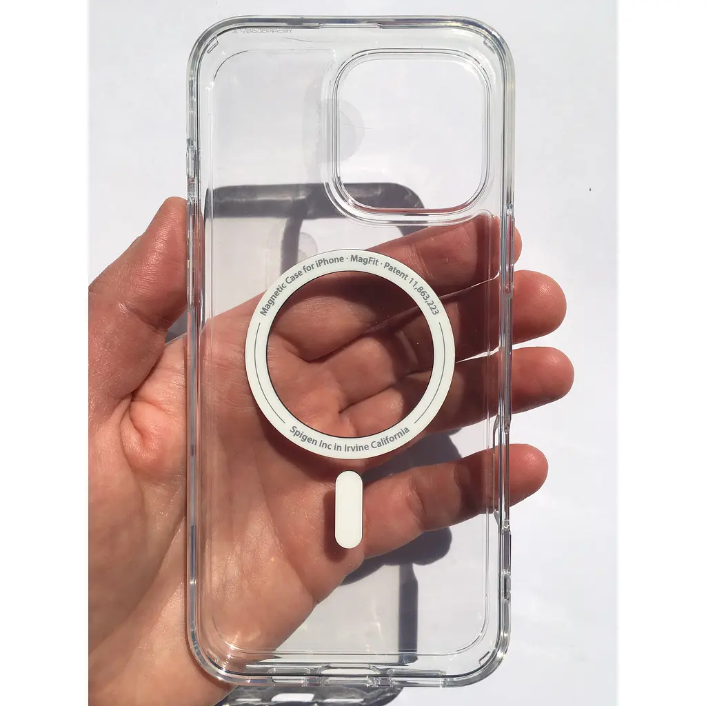 Чохол протиударний Spigen Ultra Hybrid MagFit MagSafe для Iphone 16 Pro (6.3") Прозорий Graphite ACS08130 - фото 8