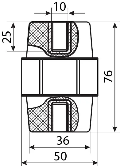 Ізолятор‑тримач SM76 АСКО‑УКРЕМ (A0150100006) - фото 3