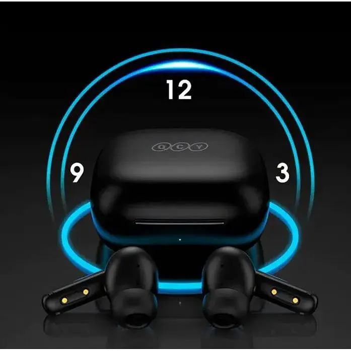 Bluetooth-гарнітура QCY T13 ANC бездротові навушники чорні - фото 5