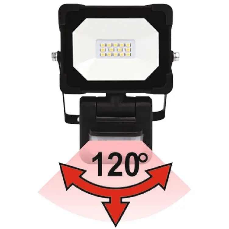 Прожектор Yato SMD LED датчик движения 20 Вт 230 В 1900 лм 30 диодов черный (YT-818271) - фото 6