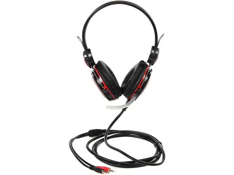 Навушники з мікрофоном Jedel OH-625 Gray/Red - фото 2