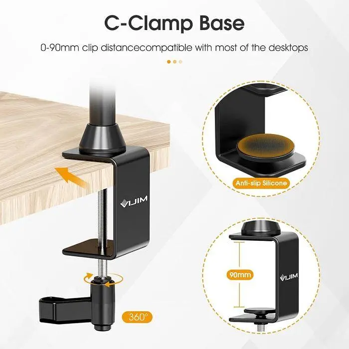 Штатив-держатель Ulanzi LS23 Desktop Setup Stand UV-2913 LS23 Black - фото 4