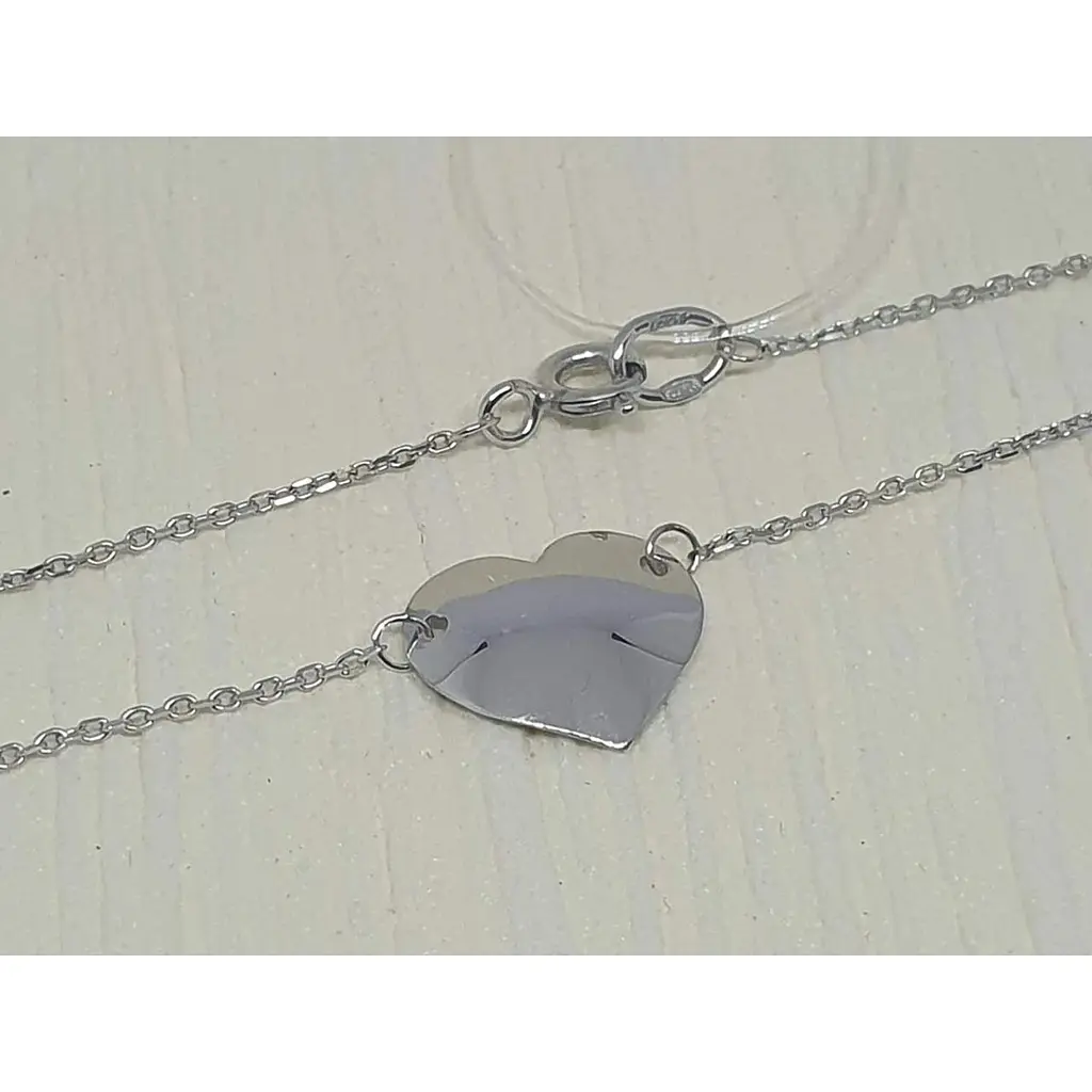 Серебряное колье Qvaliz Сердце. 90800917 40 - фото 2