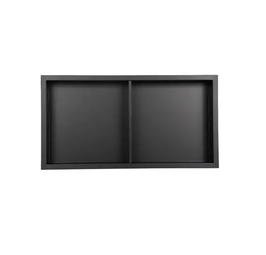 Полиця-ніша для ванної кімнати Mixxus Premium NICHE-0103 BLACK із нержавіючої сталі SUS304 (MI6682) - фото 2