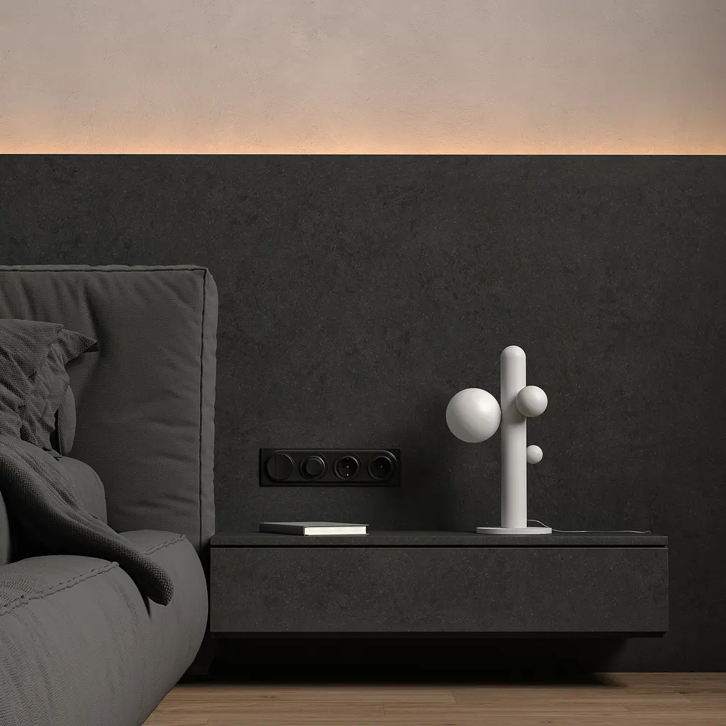 Настільна лампа Babich Studio Lunar T - Black (RAL 9005) - фото 7