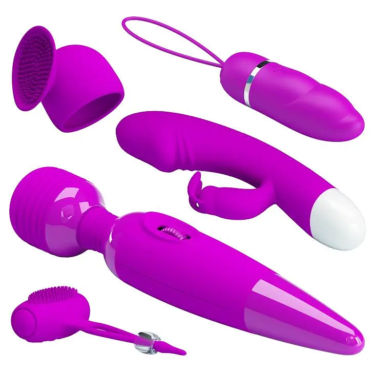 Набор секс-игрушек Pretty Love Purple Desire 6 шт (фиолетовый) - фото 3
