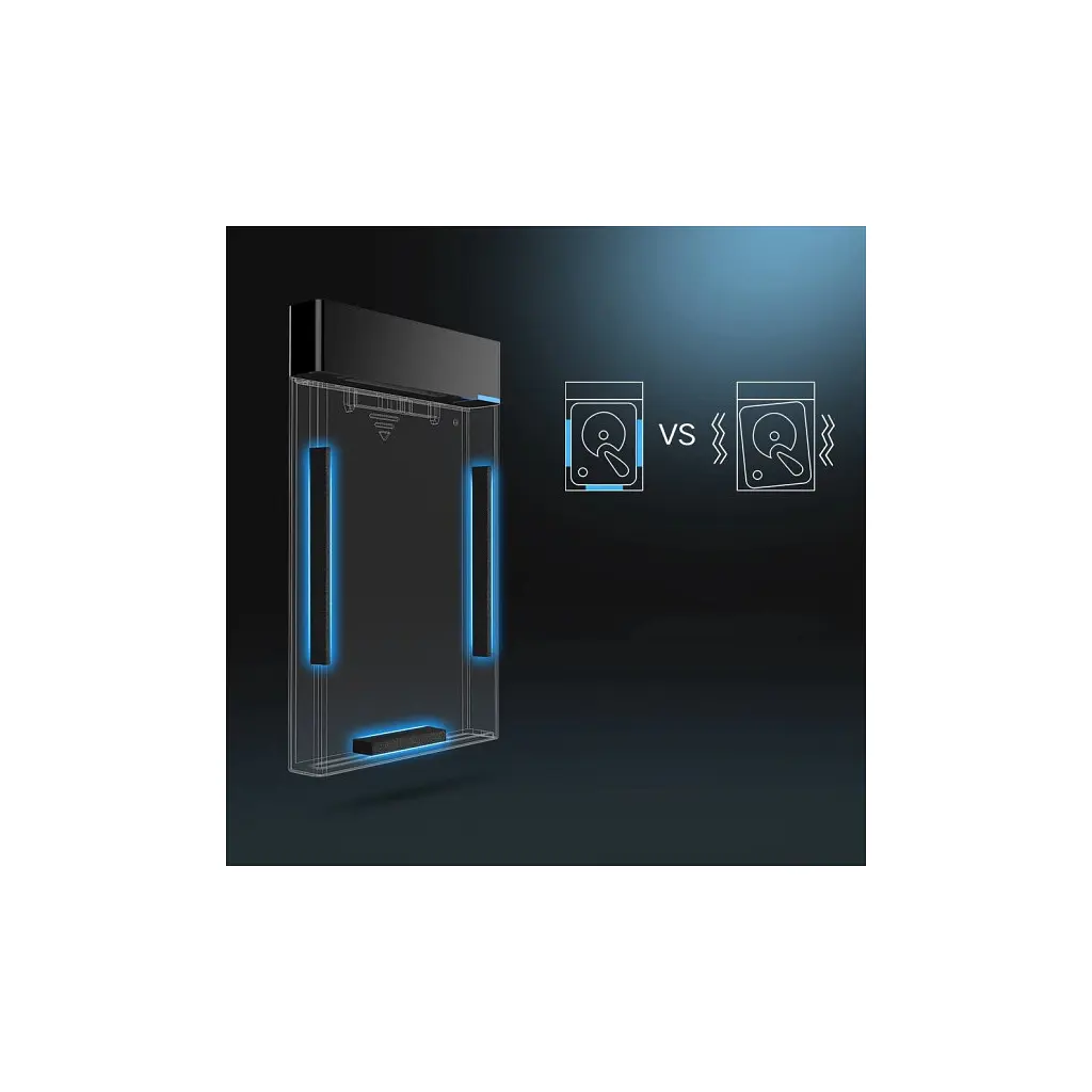 Кишеня зовнішня UGREEN USB 3.0 to M.2 SATA SSD US221 black (30848) - фото 6