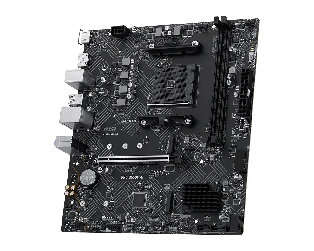 Материнська плата MSI Pro B550M-B Socket AM4 - фото 3