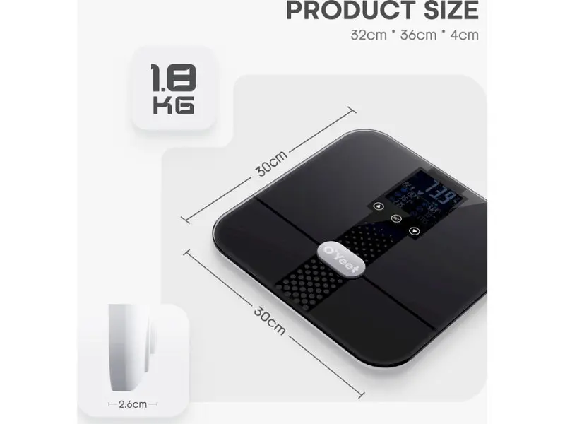 Ваги підлогові електронні Oyeet BS-OY02 Dark Grey - фото 2